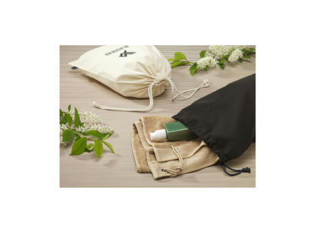 Gift Pouch Naturel GRS Recycled Cotton (150 g/m²) L bedrucken