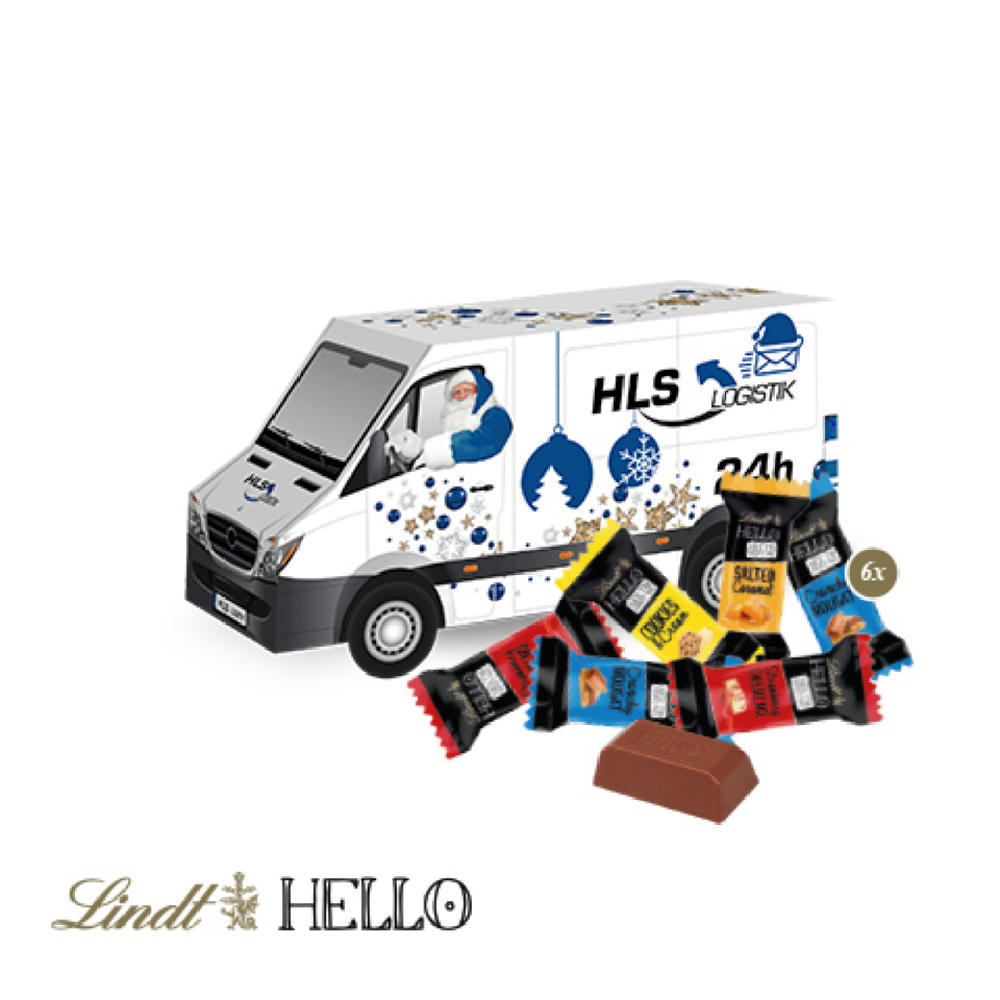 Product image 3D Präsent "Transporter" mit Lindt HELLO Werbeartikel