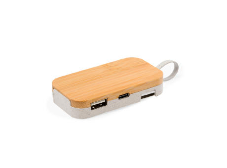 Product image Halter USB Hub Flow Werbeartikel