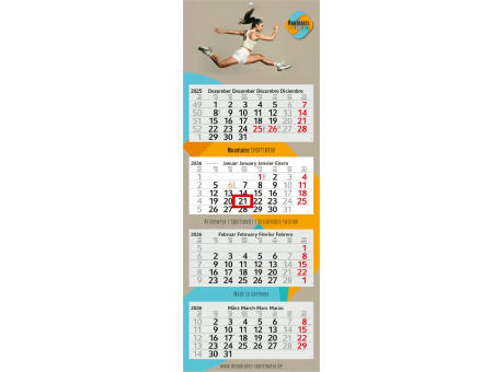 Product image 4-Monatskalender Profil 4 Bestseller (Mehrblock) Werbeartikel