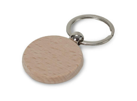 Product image Schlüsselring Holz rund Ø40mm bedrucken