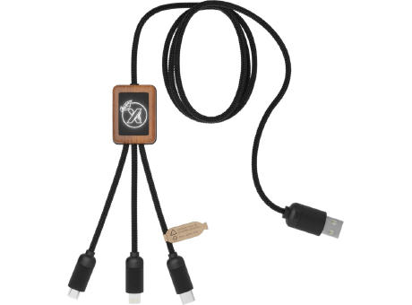 Product image SCX.design C29 3-in-1 Bambuskabel mit Leuchtlogo Werbeartikel