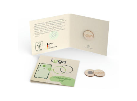 Kühlschrankmagnet rund (FSC® zertifiziert) bedrucken