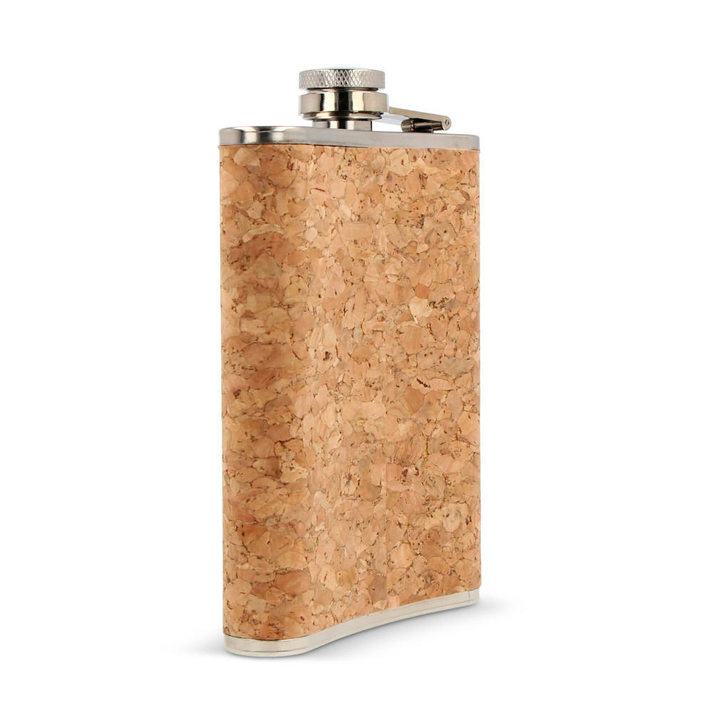 Flachmann mit Korken 220ml Werbeartikel