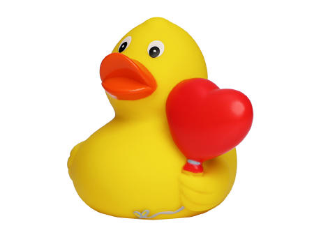 Quietsche-Ente Herzballon Werbeartikel