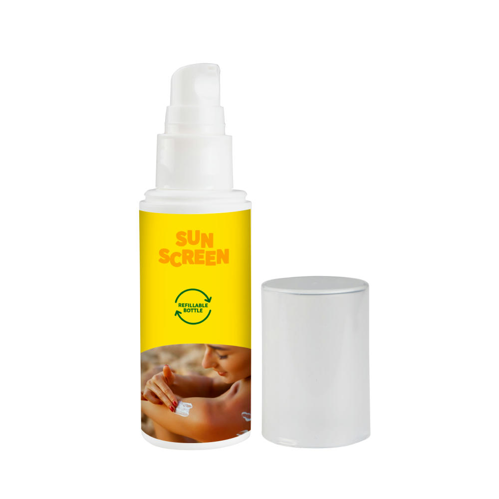 Sonnenschutzcreme LSF50 50 ml nachfüllbar Werbeartikel