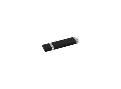 USB-Stick C10 USB 2.0 Flash Disk   1 GB Schwarz matt (gummiert) Werbeartikel