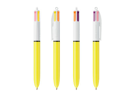 BIC® 4 Colours Sun ballpen + Lanyard bedrucken