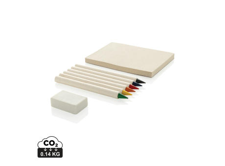 Product image Micki GRS 6-tlg. Infinity-Buntstifteset mit Notizblock Werbeartikel