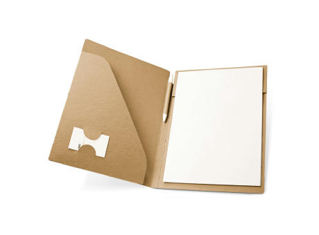 POE. Mappe aus Kraftpapier A4 (450 g/m²) mit einem Dokumentenfach Werbeartikel