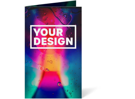 RICHARTZ Einkaufswagenlöser karl flowers: Faltkarten-Verpackung mit farbigem Beispieldruck „Your Design“