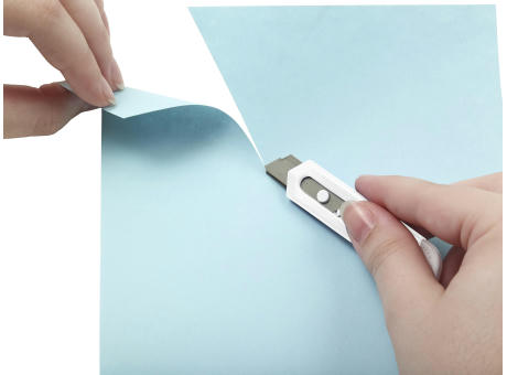 Kleines Cuttermesser aus Kunststoff Julien Werbeartikel