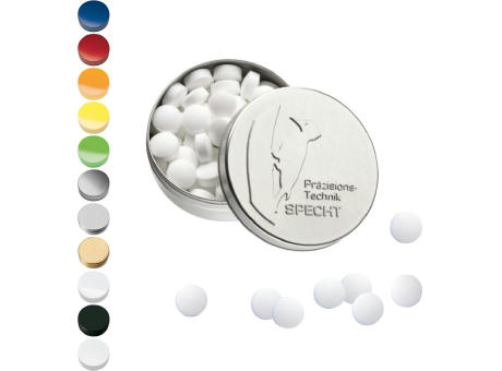 Product image XS-Prägedose mit Stevia*-Pfefferminzpastillen, 18g Werbeartikel