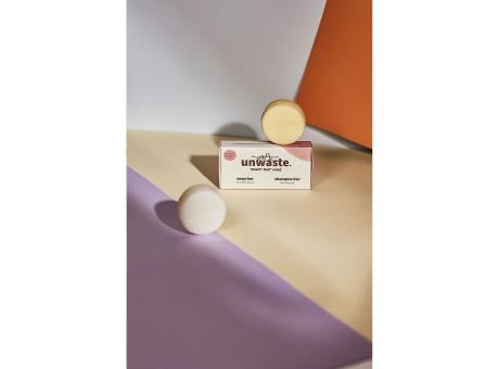 Unwaste Duopack Soap & Shampoo bar Werbeartikel
