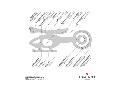 ROMINOX® Key Tool // Helicopter - 18 Funktionen bedrucken