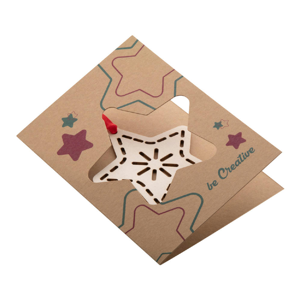 Product image Weihnachtskarte, Stern TreeCard Eco Werbeartikel