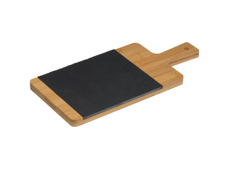 Product image Bambusbrettchen mit Schieferplatte Werbeartikel