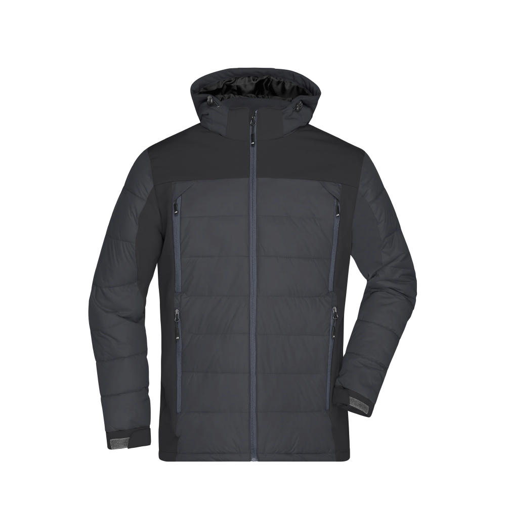 Men's Outdoor Hybrid Jacket - Thermojacke in attraktivem Materialmix Werbeartikel