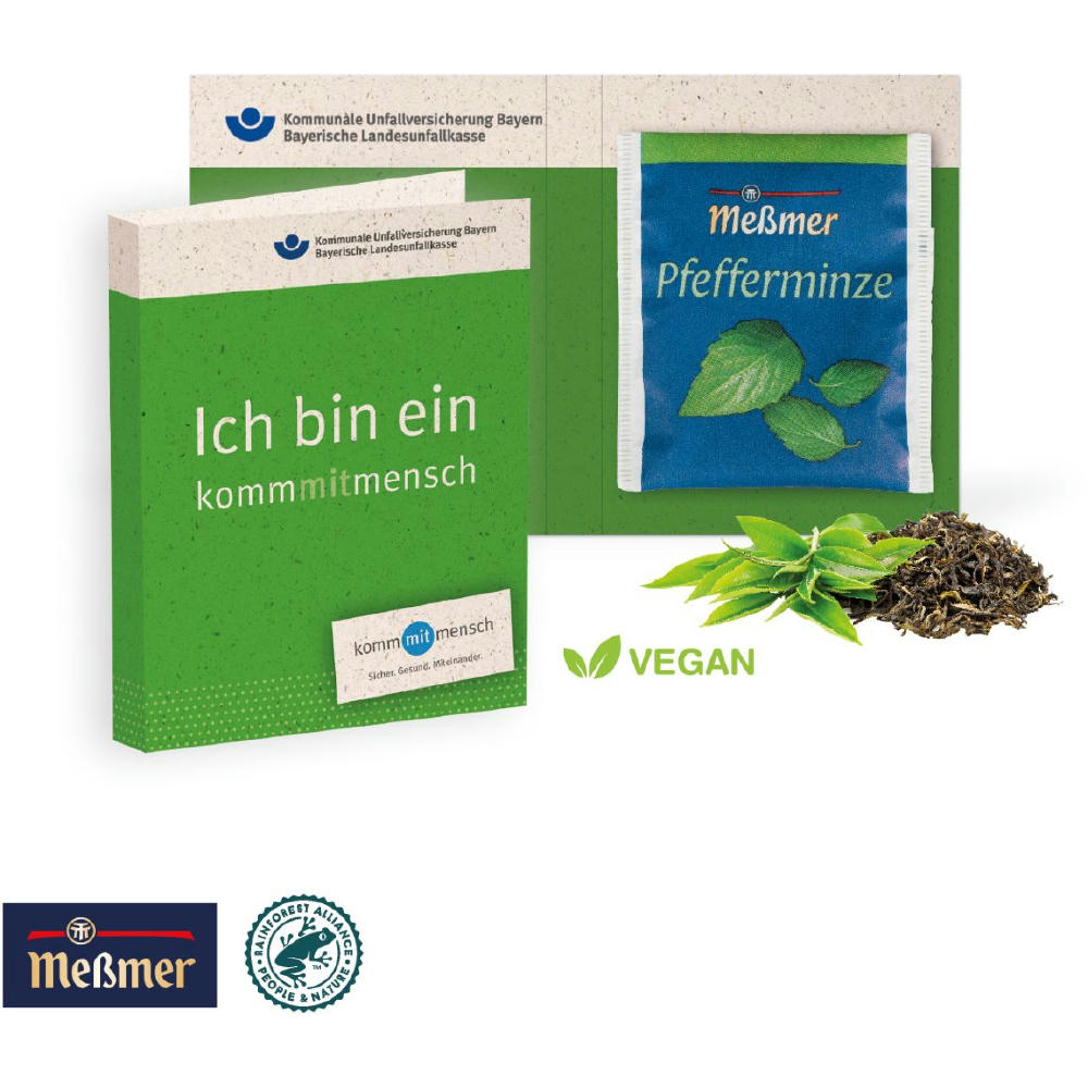 WERBE-KLAPPKARTE MIT PREMIUM-TEE Werbeartikel