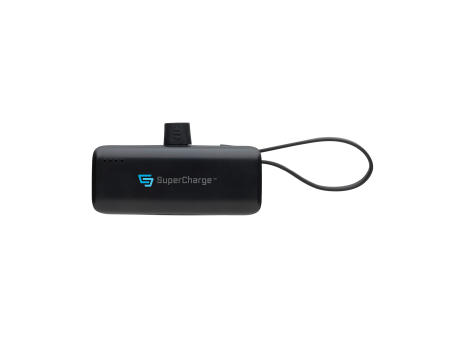 Powerlink 3000mah Powerbank aus RCS rPlastic mit USB-C Kabel bedrucken