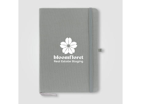 Product image Notizbuch aus recycelter Baumwolle Werbeartikel