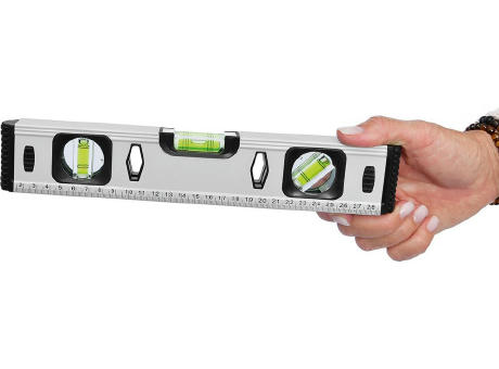 Aluminium-Wasserwaage "Profi Level 300 grau" Werbeartikel