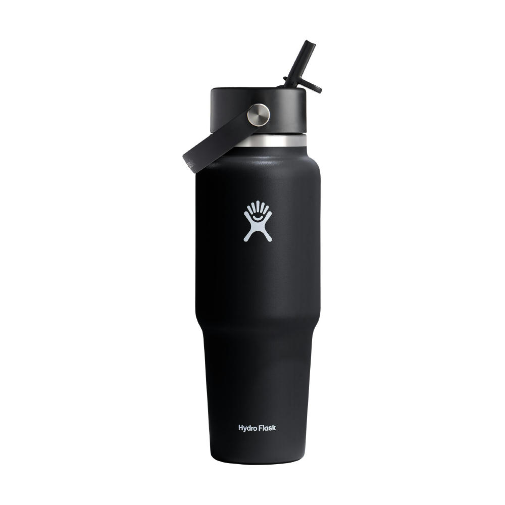 Hydro Flask Wide Mouth Travel Bottle with Flex Straw Cap 946 ml Wasserflasche Werbeartikel