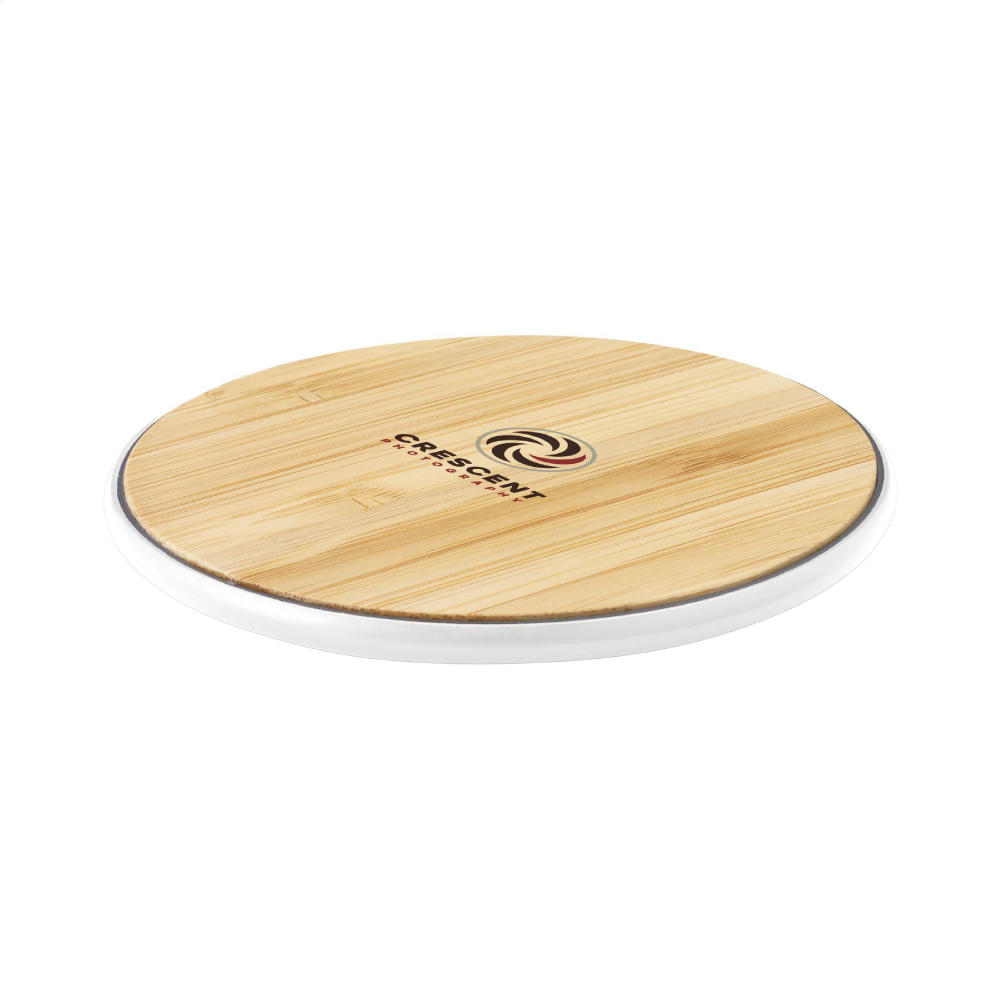 Bamboo 10W Wireless Charger Schnelladegerät Werbeartikel