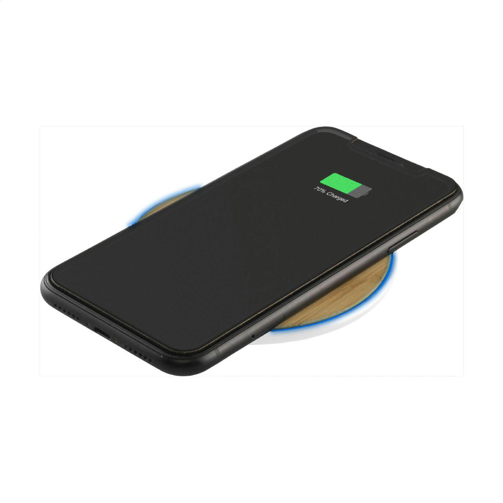 Bamboo 10W Wireless Charger Schnelladegerät Werbeartikel