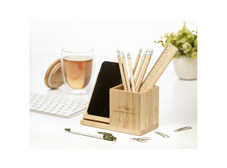 Bamboo Boss 15W Ladestation/Stifthalter bedrucken