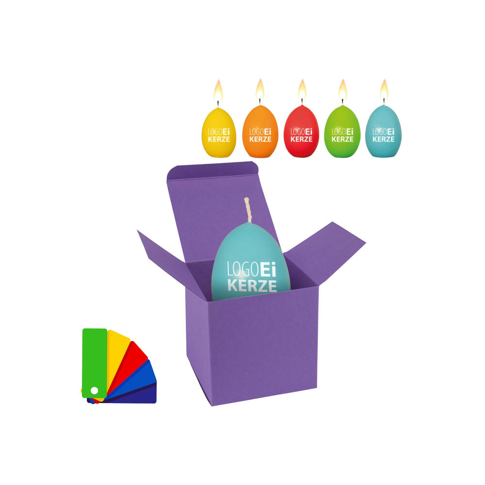 Product image ColorBox LogoEi Kerze Werbeartikel
