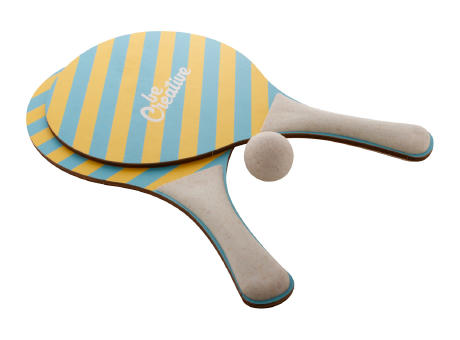 Individuelles Strandtennisset CreaShot Werbeartikel