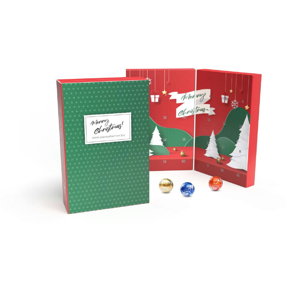 Product image Lindt Lindor Adventskalender "Buch" Eco Werbeartikel