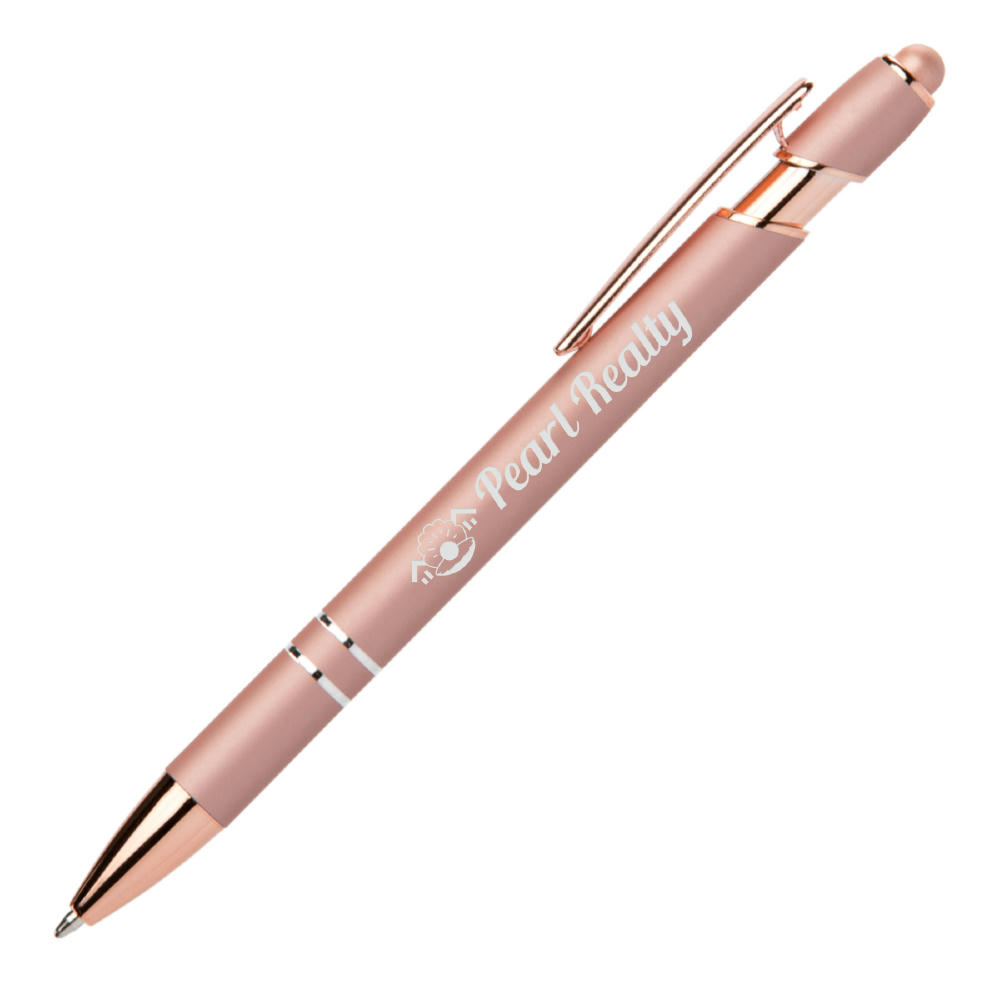 Prince Softy Roségold Metallic Kugelschreiber - m/Stylus Werbeartikel