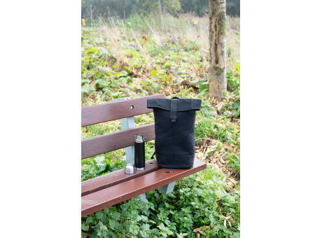 Polyester-Rolltop-Rucksack Micah bedrucken