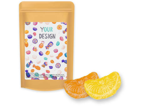 Product image Zitrone und Orangen Bonbons, ca. 80g, Standbeutel Midi Werbeartikel