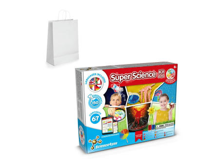 6 in 1 Super Science Kit II. Lernspiel lieferung inklusive einer kraftpapiertasche (100 g/m²) Werbeartikel