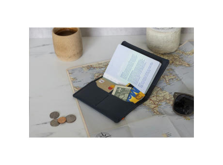 Recycled Leather Passport Holder Passhülle Werbeartikel