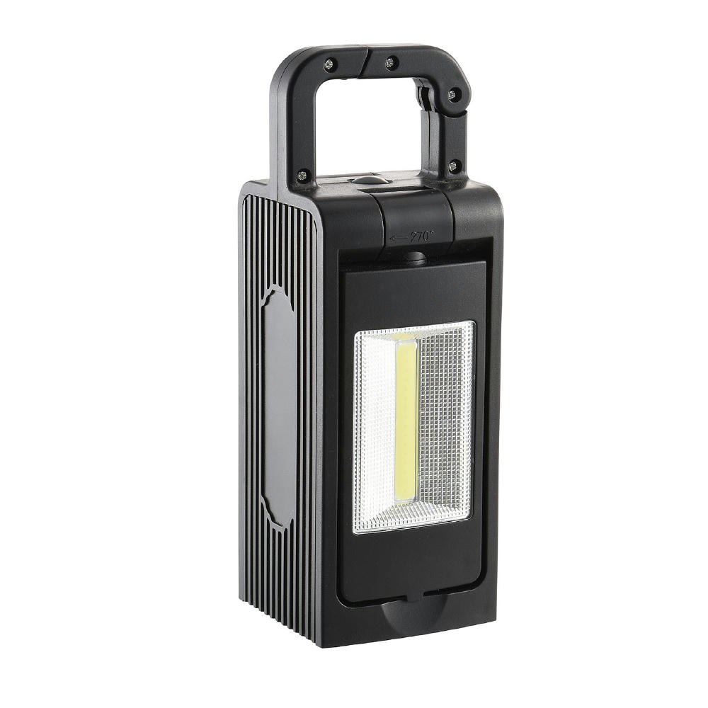 Product image Lampe Nachtwächter Cob in Laternenform mit Tragebügel – Arbeitsleuchte als Werbeartikel