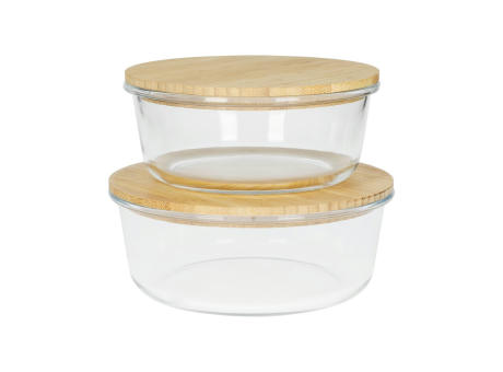 Glasbox "Balance", rund 19x7,5 cm Werbeartikel