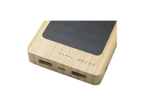 Solar Powerbank 8000+ Wireless Charger Ladegerät bedrucken