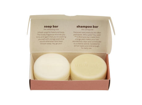 Unwaste Duopack Soap & Shampoo bar Werbeartikel
