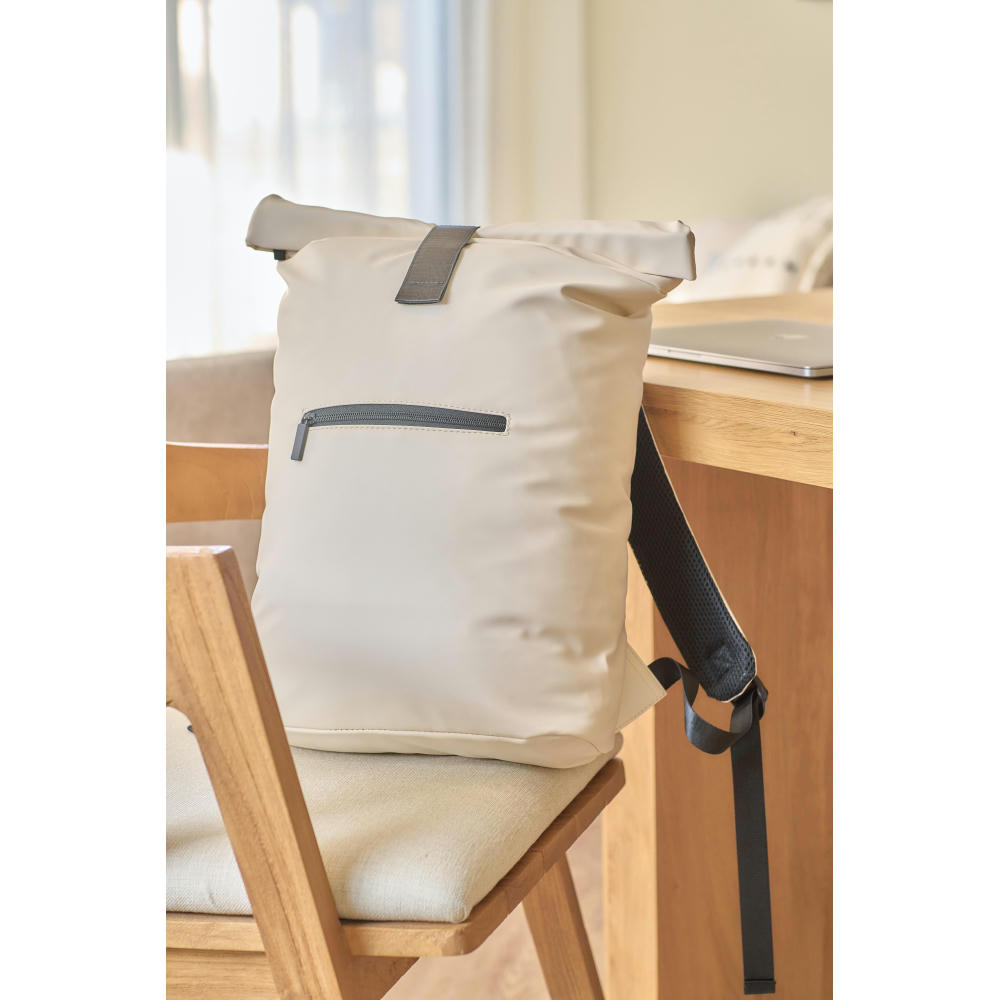 Recycelter PU-Rucksack Naiya Werbeartikel