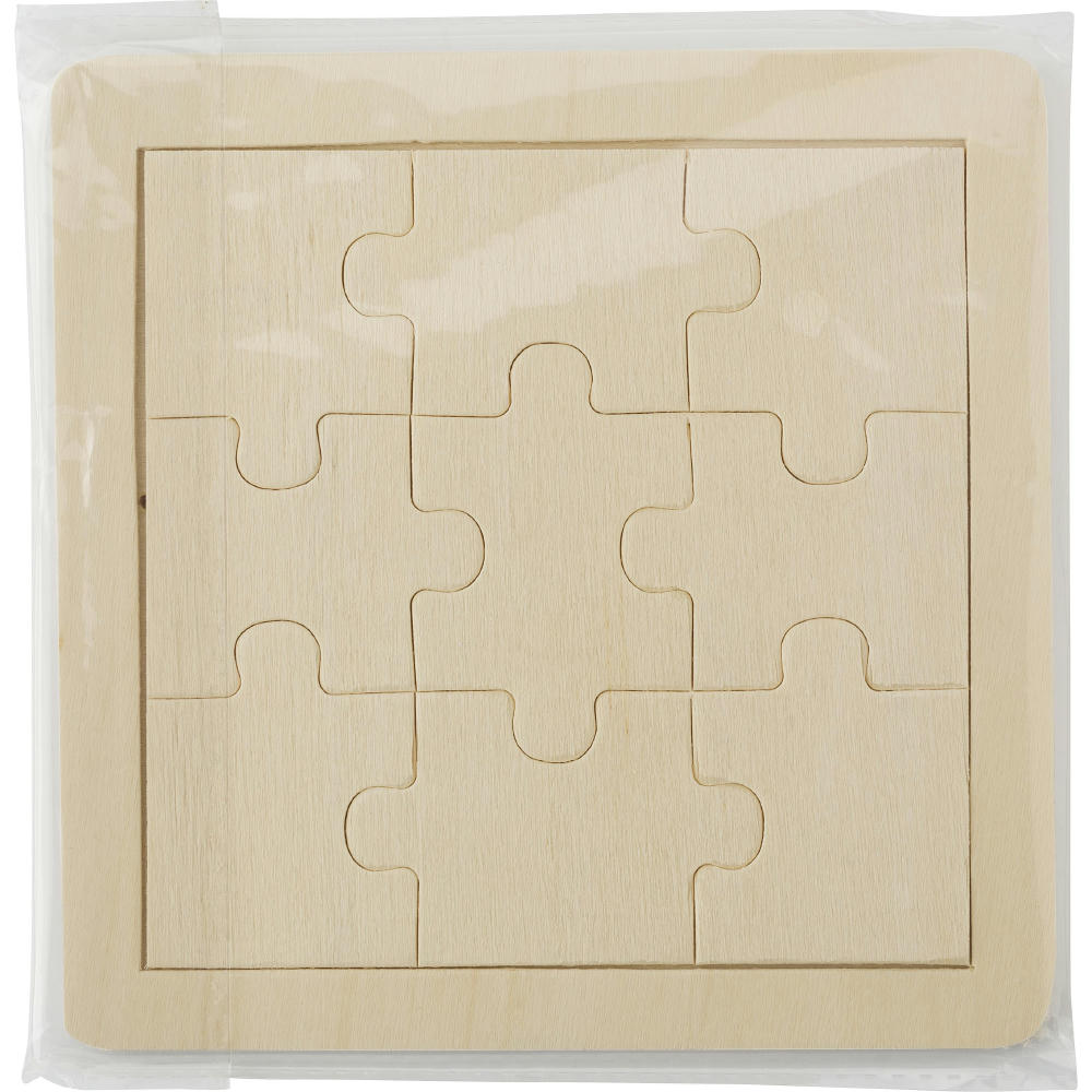 Product image Neunteiliges Puzzle aus Holz Alvaro Werbeartikel
