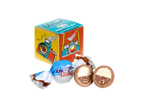 Product image Mini Promo-Würfel mit Knoppers Goodies Werbeartikel