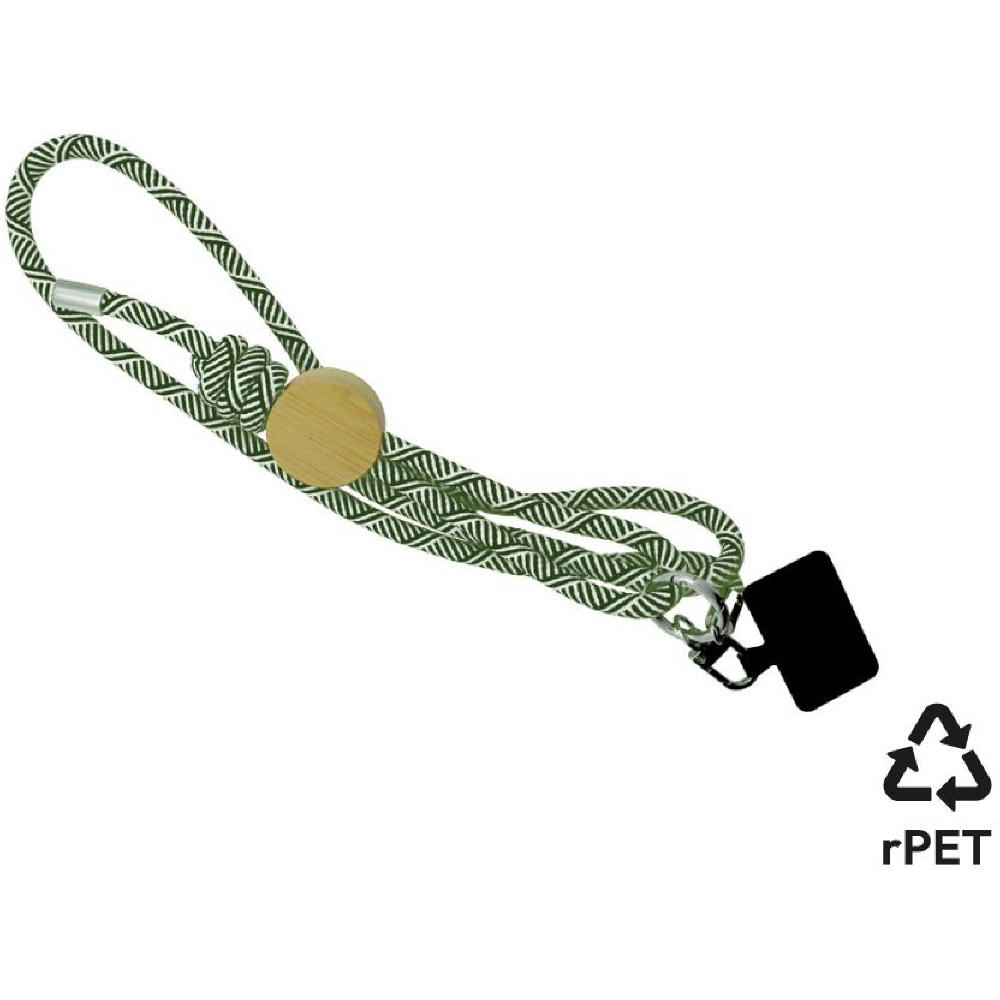 Product image Smartphone-Lanyard 'Madrid', kaki RPET Werbeartikel