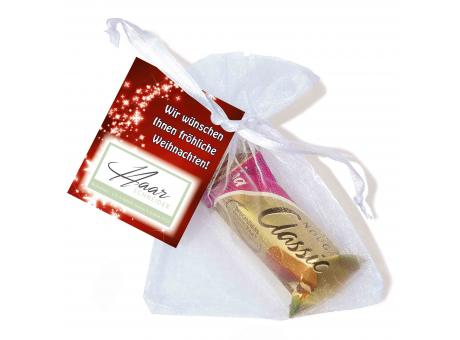 Organzasäckchen Nougat Classic 10, neutral Werbeartikel