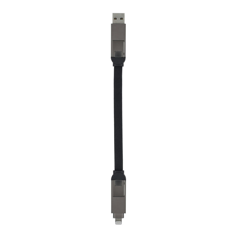 Multifunktionales 4-in-1 Kabel OTG Schlüsselanhänger Größe 60 W Werbeartikel