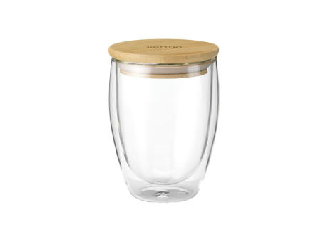 Product image Alba 350 ml doppelwandiges Glas Werbeartikel