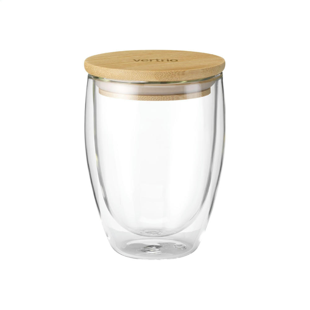 Product image Alba 350 ml doppelwandiges Glas Werbeartikel